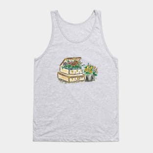 Flower Suitcase Tank Top